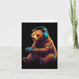 Carte Ours de jeu animal jeux vidéo drôle ours