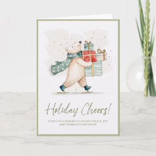 Carte Ours de Noël