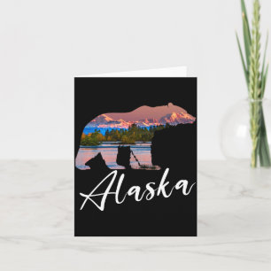 Carte Ours des montagnes d'Alaska Gly Souvenirs de l'Éta
