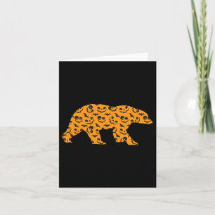 Carte Ours Easy Halloween tenue Mammifère Animal Lazy Co