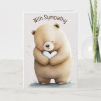 Ours éditable avec cœur de sympathie