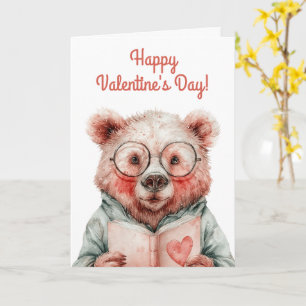 Carte Ours Livresque de la Saint-Valentin