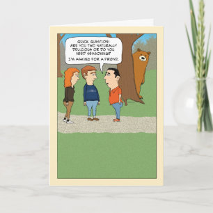 Carte Ours masquant mignon et drôle Anniversaire