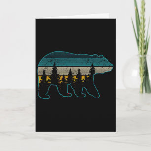 Carte Ours Nature Grizzly Brun Ours Noir Randonnée Chass