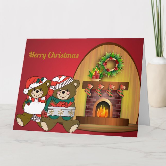 Carte Ours Noël Noël (Devant)