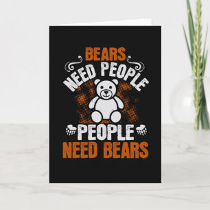 Carte Ours - Ours Et Personnes Besoin D'Ours