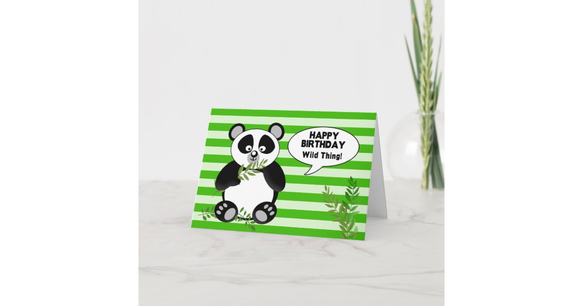 Carte Ours Panda Drole Anniversaire Humour Zazzle Fr