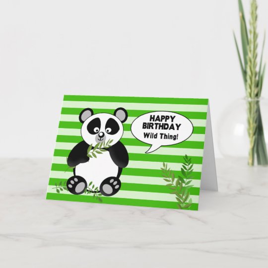 Carte Ours Panda Drole Anniversaire Humour Zazzle Fr