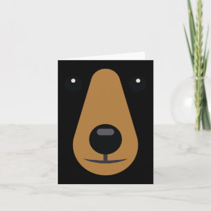 Carte Ours Visage mignonne Facile Halloween Costume Enfa