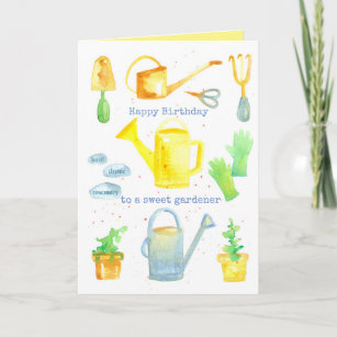 Invitations Faire Part Cartes Anniversaire Pour Le Jardinier Zazzle Fr