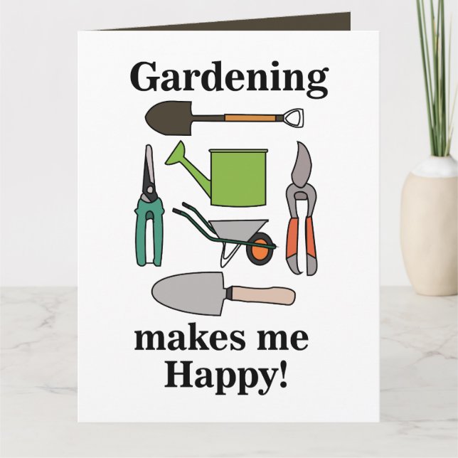 Carte Outils de jardinage Jardinage (Devant)