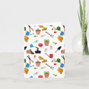 Carte Outils de jardinage Plantes Jardinier Pépinière Mo