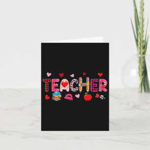 Carte Outils de professeur Saint-Valentin léopard équipe