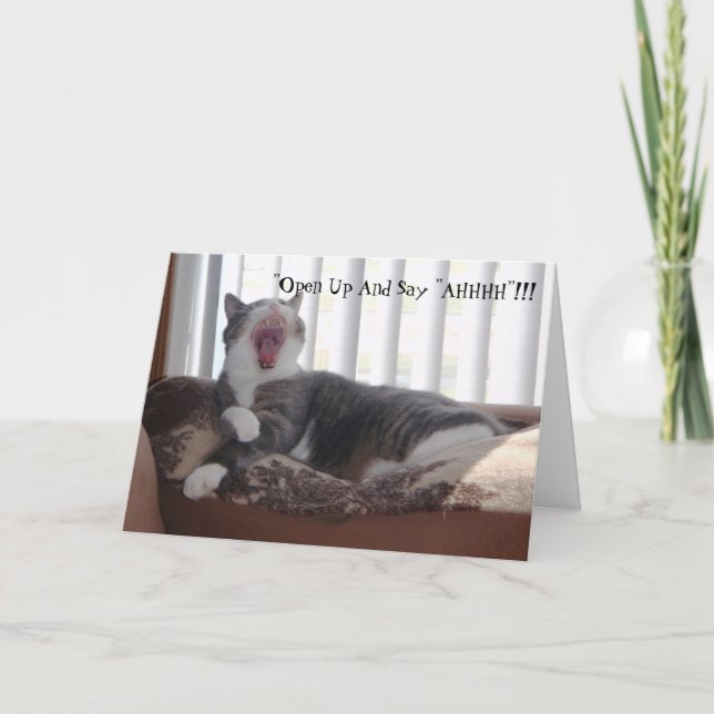 Carte "Ouvrez et dites "AHHHH" ! ! ! (Devant)