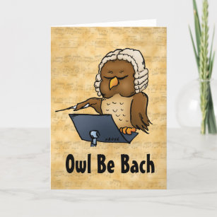 Carte Owbe Be Back Funny Blank Inside Greeting Card