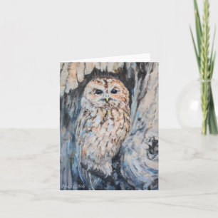 Carte Owl Hideout Art original Toutes les occasions