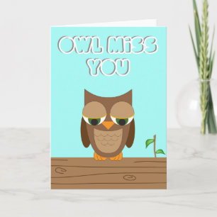 Carte Owl Miss You