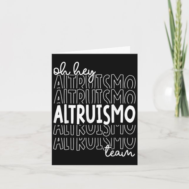 Carte Oy Hey Altruismo Team Maison De Givers Rca School  (Devant)