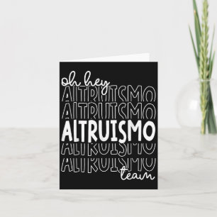 Carte Oy Hey Altruismo Team Maison De Givers Rca School 