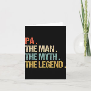 Carte Pa l'homme mythe légende chemise drôle père papa N