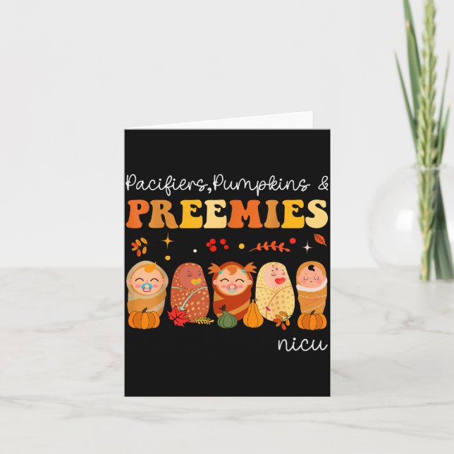 Carte Pacifiers Pumpkins &amp; Preemies Neonatal Nicu Nu (Devant)