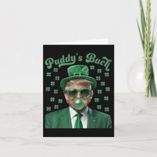 Carte Paddle Back Funny Donald Trump Jour de la Saint Pa