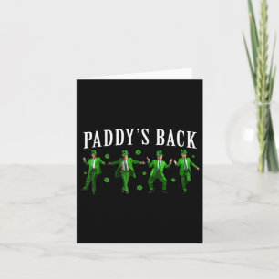 Carte Paddle Back Funny Trump Jour de la Saint Patrick I