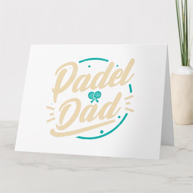 Carte Padel Papa Platform Tennis Paddleball Padel (Devant)