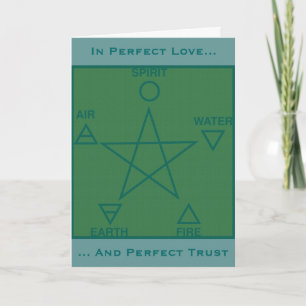 Carte Pagan Rites of Passage Wiccan Circle Card