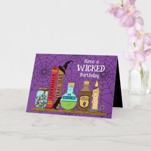 Carte Pagan Witch Wicked Anniversaire
