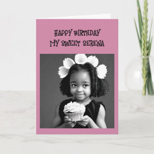 Carte Page Couleur Anniversaire de la petite fille