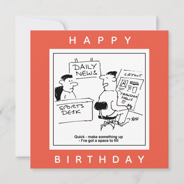 Carte Page Layout Designer & Sports Desk à un journal (Devant)