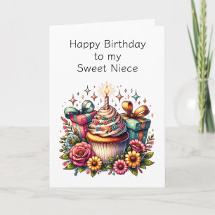 Carte Page Personnalisée de l'anniversaire de la nièce e