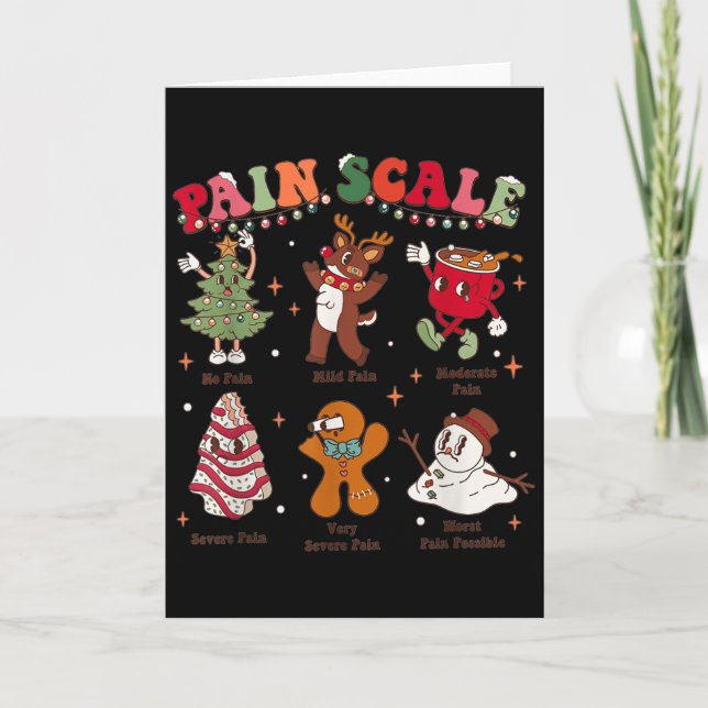 Carte Pain Scale Retro Christmas Nurse Triage And Pain E (Devant)