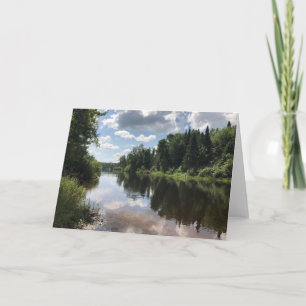 Carte Paint River Michigan Blank Greeting Card