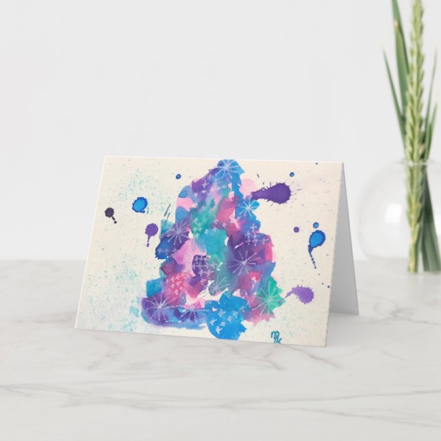 Carte Paint Splash Tree (Devant)