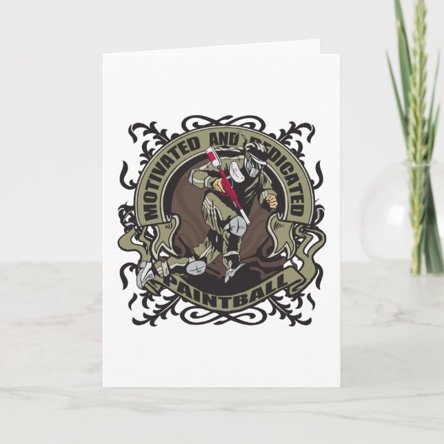 Carte Paintball motivé (Devant)