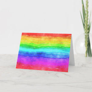 Carte Painted Rainbow
