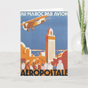 Carte Pair Avion de Maroc d'Au