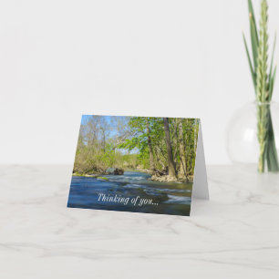 Carte Paisible À La Rivière Penser De Vous
