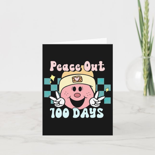 Carte Paix 100 Jours De Smile Scolaire Face À Retro Groo (Devant)