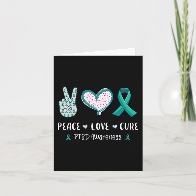 Carte Paix Amour Cure Ptsd Stress Trouble De Conscience  (Devant)