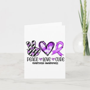 Carte Paix Amour Cure Sensibilisation au Surdosage 