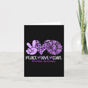 Carte Paix Amour Cure Tournesol Léopard Surdosage Sensib