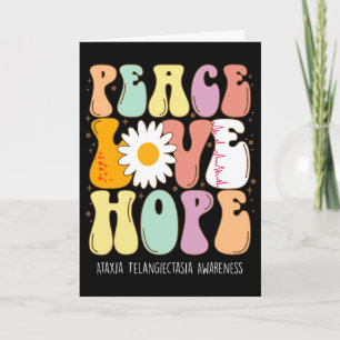 Carte Paix Amour Espoir Ataxie Télangiectasie Sensibilis