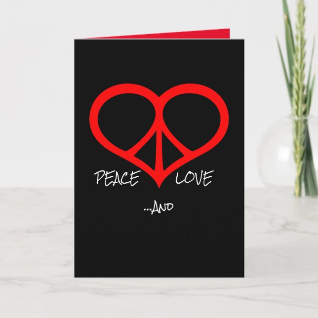 Carte Paix, amour et je suis désolé (Devant)