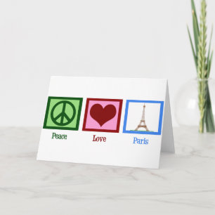 Carte Paix Amour Paris