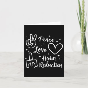 Carte Paix Amour Réduction des Risques Surdose Thérapeut