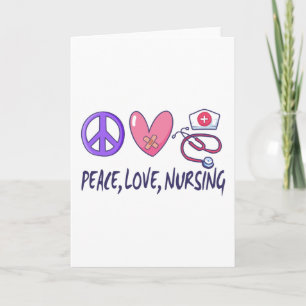 Carte Paix Amour Soins infirmiers