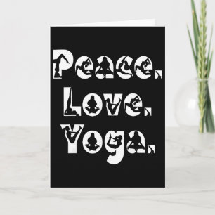Carte Paix Amour Yoga Pleine Conscience Zen Méditation Y